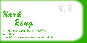 mark ring business card